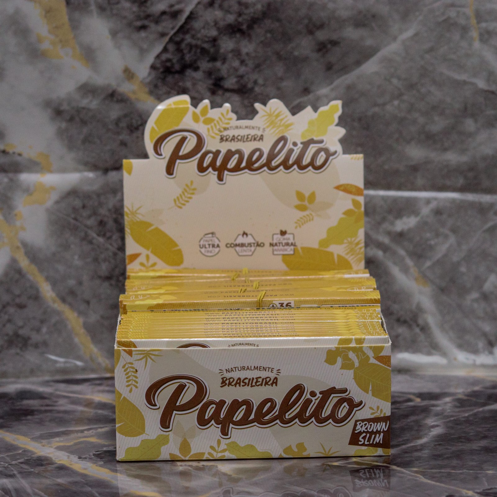 Papelito King Size Brown Slim (Caixa com 50 Unidades)