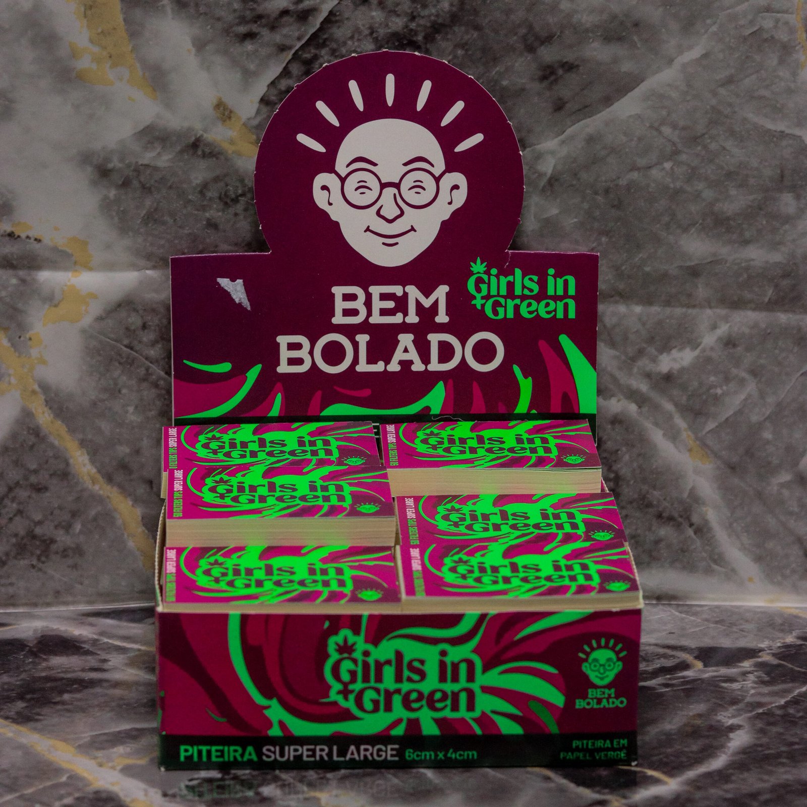 Piteira Bem Bolado Girls In Green – Caixa com 24 Unidades