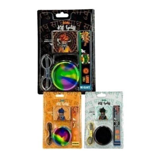 Kit Spliff Sadhu Cuia + Tesoura + Piteira + Seda