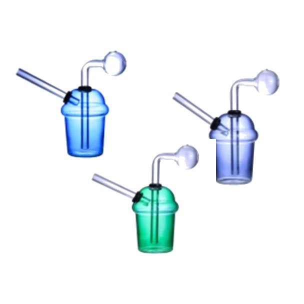 Bong de Vidro para Dab Abduzido Milk Shake