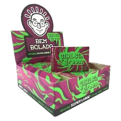 Piteira Girls Green VG Super Large — Display com 24 unidades
