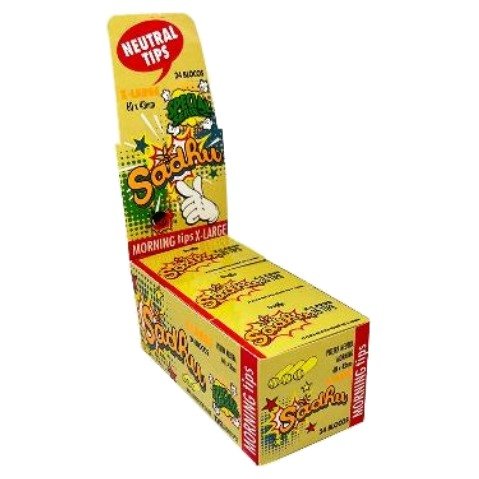 Piteira Sadhu Morning Mega Large (embalagem amarela) — Display com 24 unidades