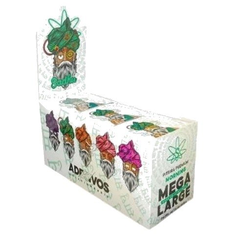 Piteira Sadhu Morning Mega Large (embalagem branca) — Display com 24 unidades