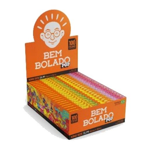 Seda Bem Bolado Pop King Size Slim — Display com 50 unidades