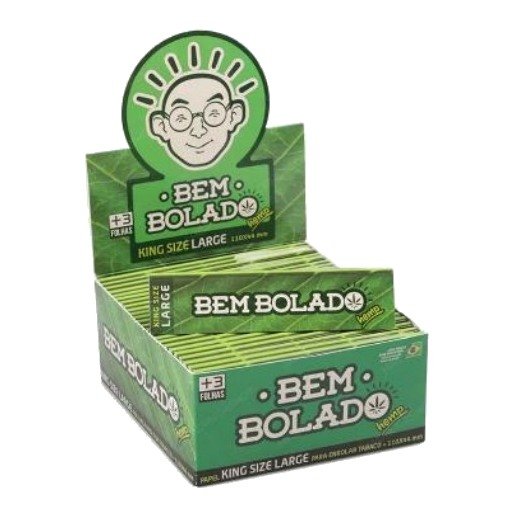 Seda Bem Bolado Hemp King Size Large — Display com 50 unidades