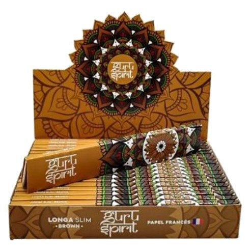 Seda Guru Spirit Longa Brown Slim — Display com 20 unidades