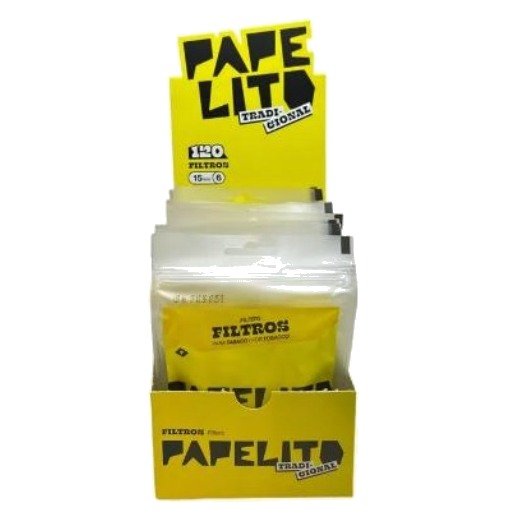 Filtro Papelito Tradicional 15x6mm — Display com 10 unidades