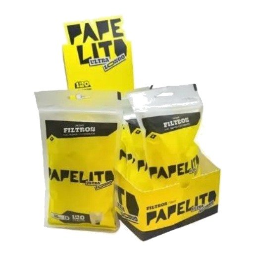 Filtro Papelito Ultralongo 30x6mm — Display com 10 unidades