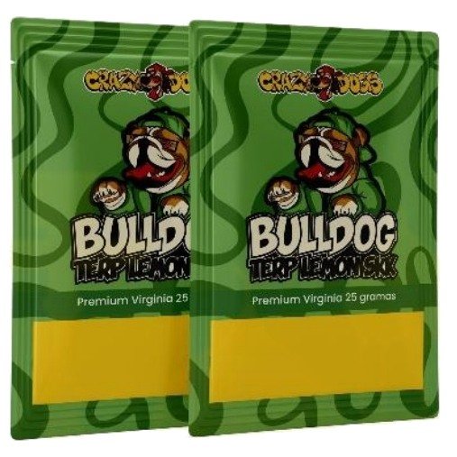 Tabaco Crazy Dogs Bulldog TERP Lemon — Display com 5 unidades