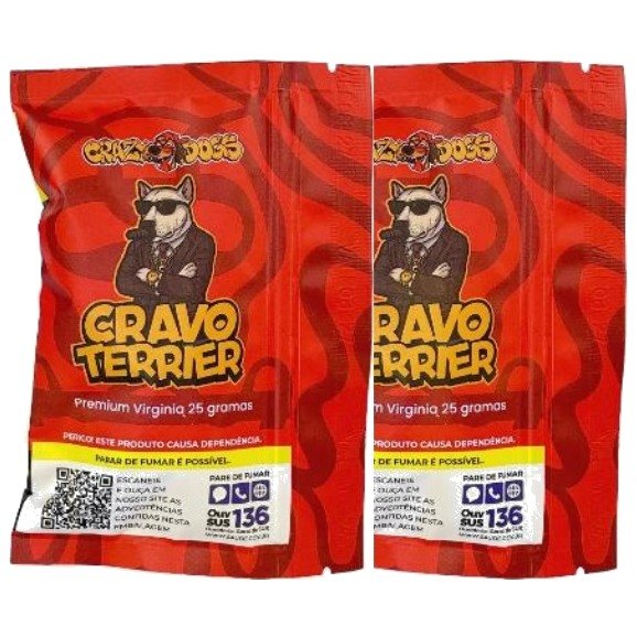 Tabaco Crazy Dogs Cravo Terrier — Display com 5 unidades
