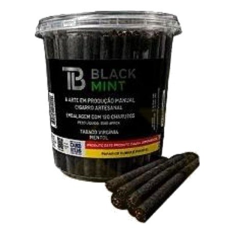 Tabaco Bolado de Pote Black Black Mint