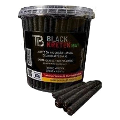 Tabaco Bolado de Pote Black Kretec Mint