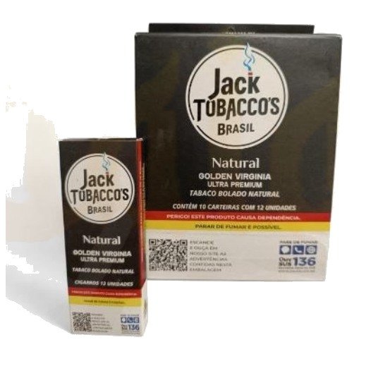 Tabaco Bolado Jack Tobacco’s — Display com 10 Carteiras