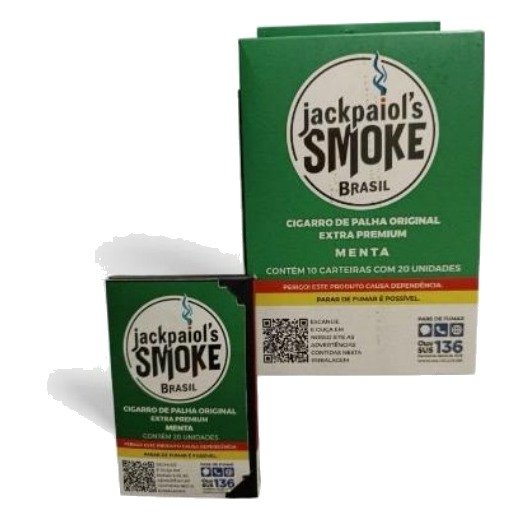Jack Paiol’s sem Piteira Menta — Display com 10 Carteiras