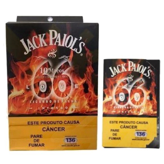 Jack Paiol’s sem Piteira Love 66 — Display com 10 Carteiras