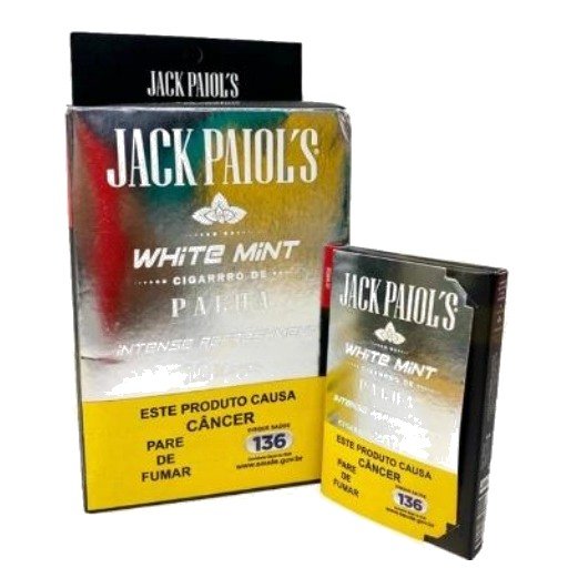 Jack Paiol’s com Piteira White Mint — Display com 10 Carteiras