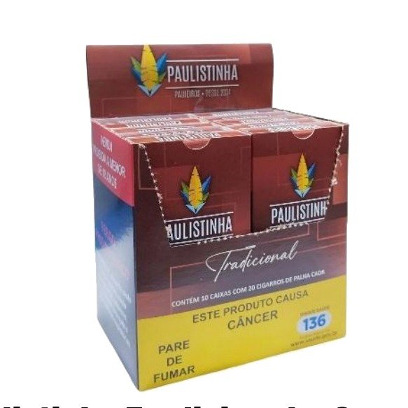 Paulistinha Tradicional – Sem Filtro — Display com 10 Carteiras